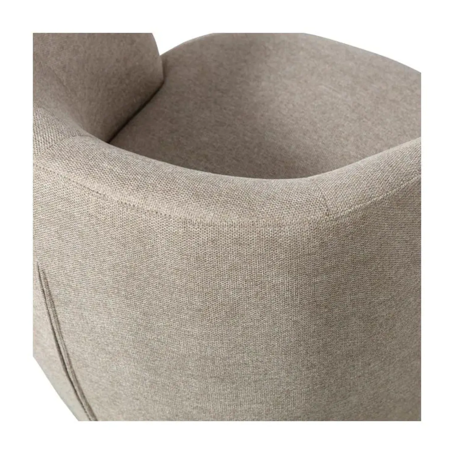 Serra Draaifauteuil Geweven Stof Zand