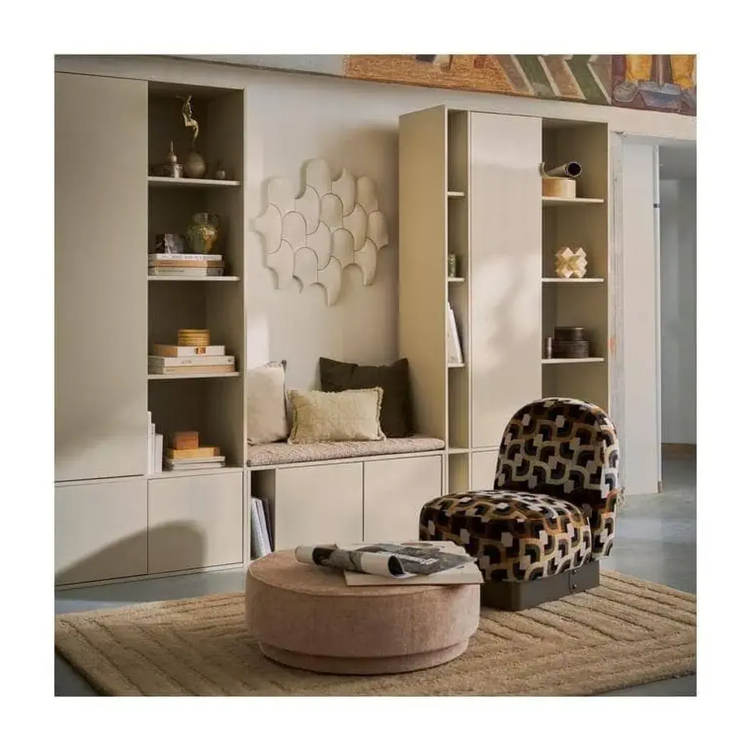 Settle Down Tv meubel/bankje dust met zitkussen 108 cm