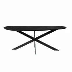 Shane Eettafel Organisch Zwart Eikenhout 280cm