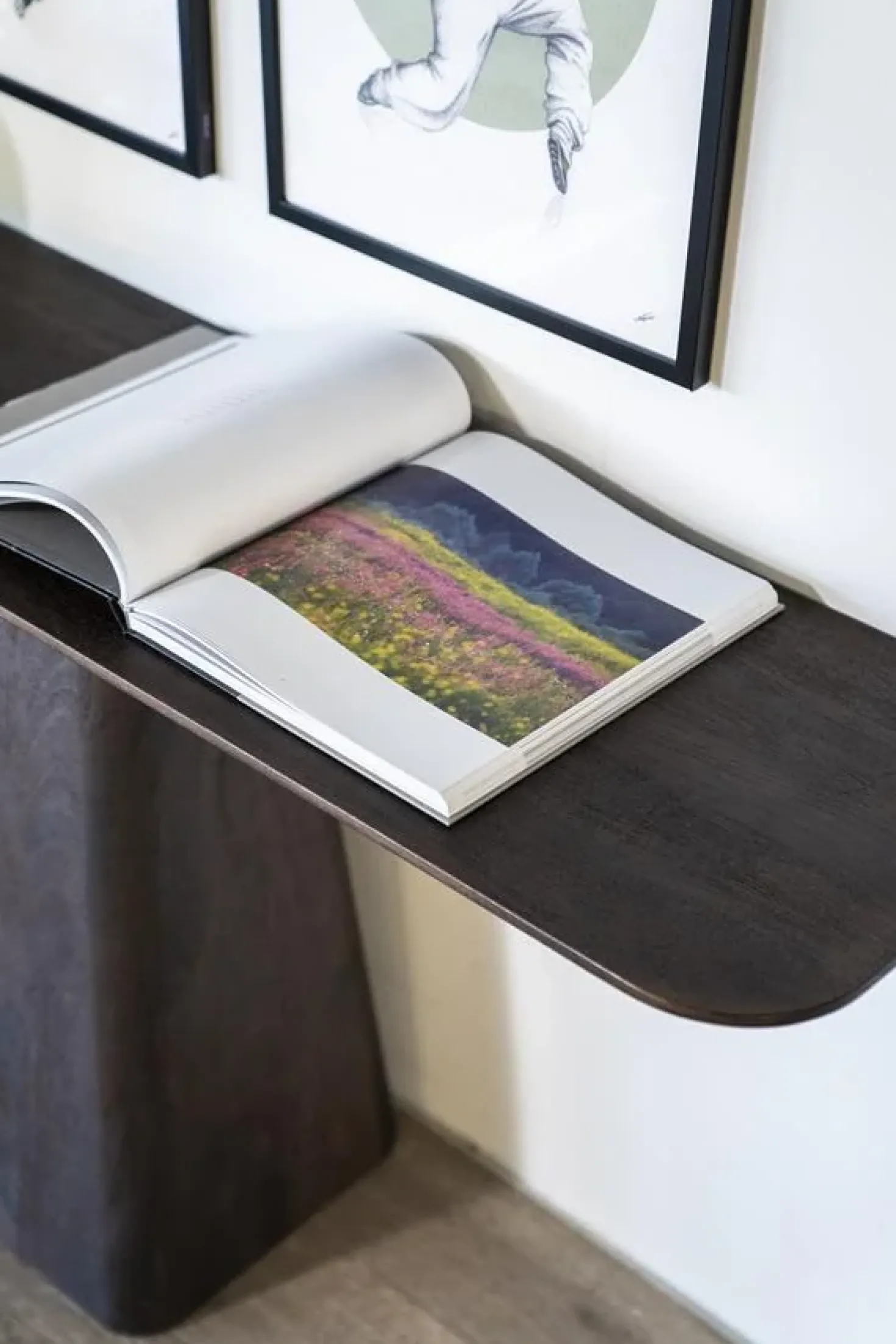 Sidetable Aron 180×40 bruin
