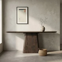 Sidetable Aron 180×40 bruin