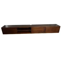 Sigge Zwevend Tv meubel walnoot 240cm