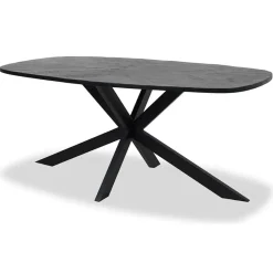 Silvi eettafel visgraat zwart