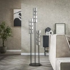 Silvio 3-lichts Vloerlamp Glas
