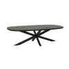 Silvi Salontafel deens ovaal zwart 130 cm