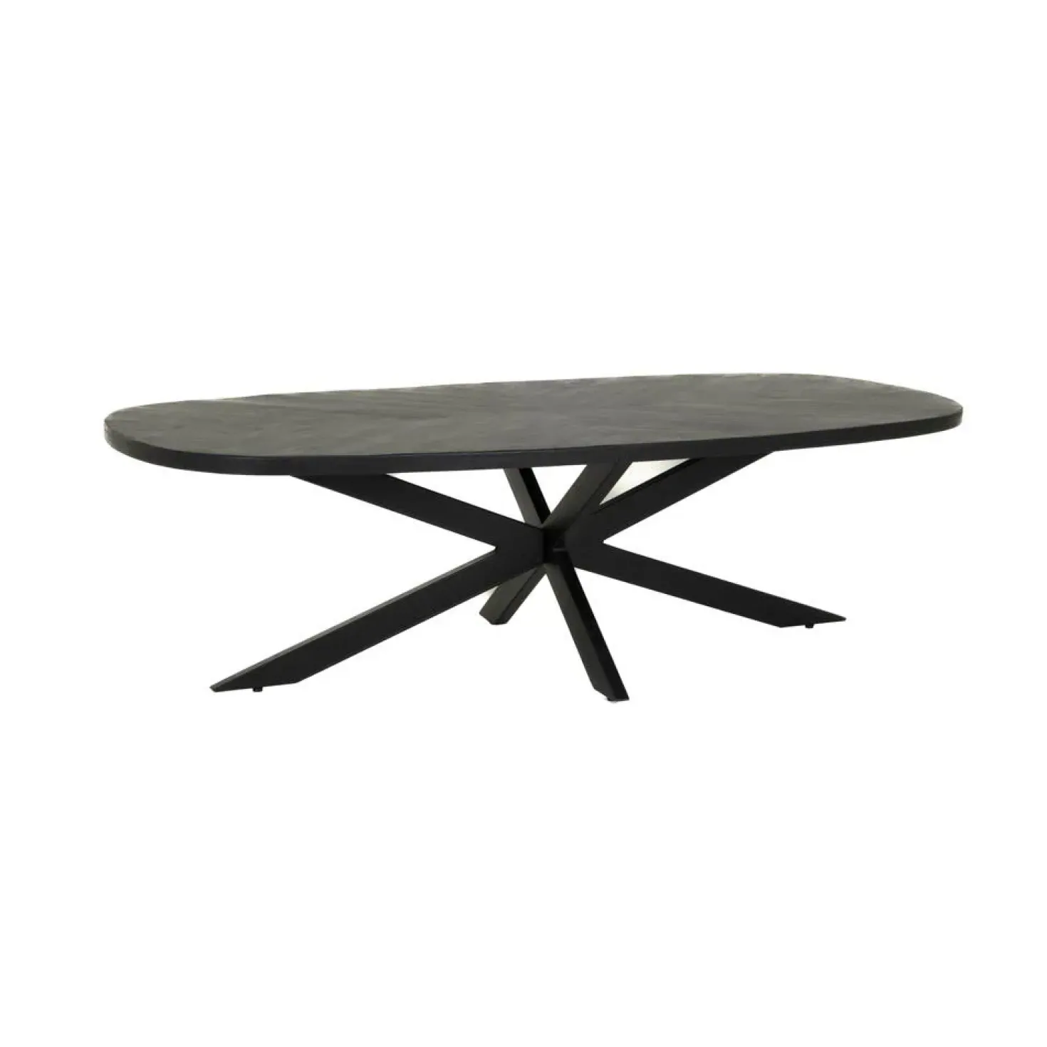 Silvi Salontafel deens ovaal zwart 130 cm