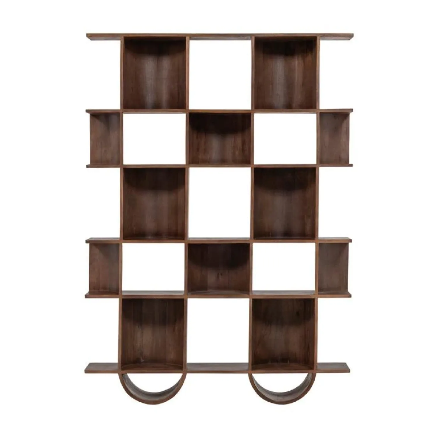 Sinne Boekenkast Mangohout Walnoot 130cm