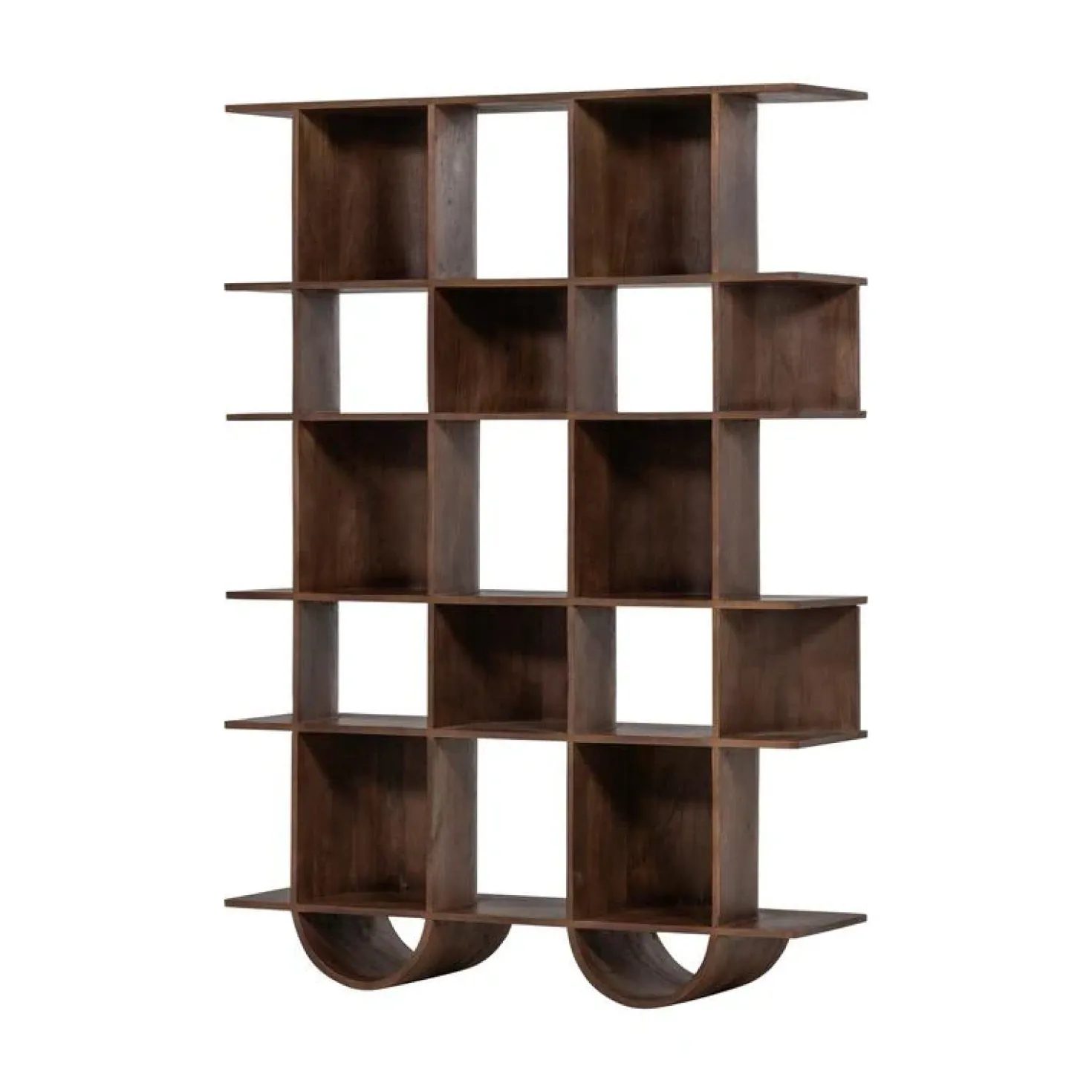 Sinne Boekenkast Mangohout Walnoot 130cm