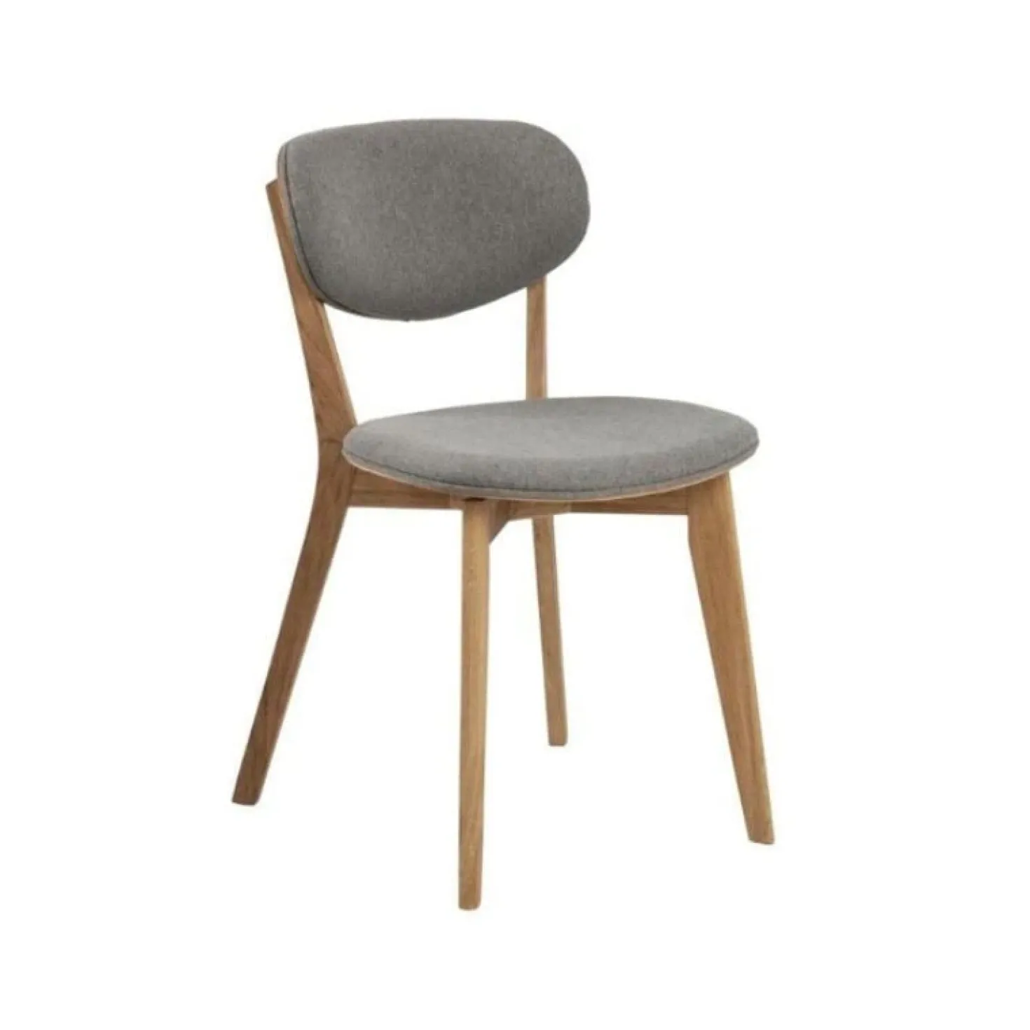 Skano Eetkamerstoel Grijs met Hout