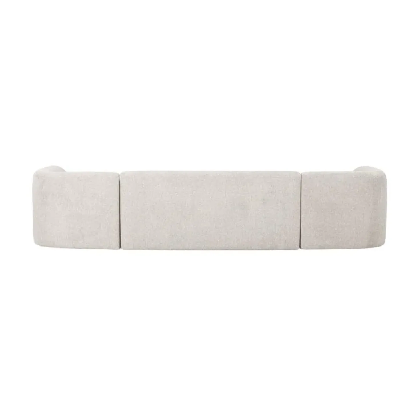 Sloping U-Vorm Bank Pearl Melange