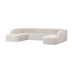 Sloping U-Vorm Bank Pearl Melange