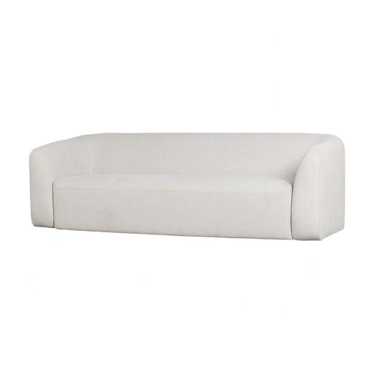 Sloping 3-Zits Bank Pearl Melange 240cm