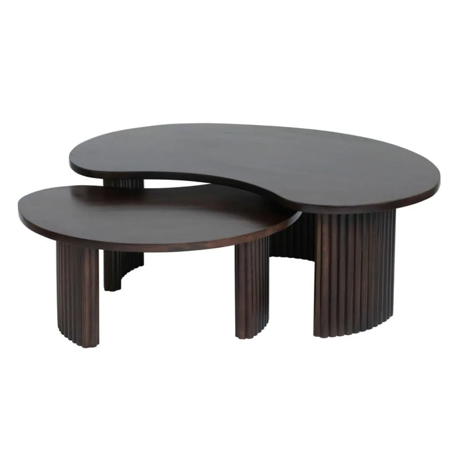 Sofia Salontafel organisch Walnoot 125cm