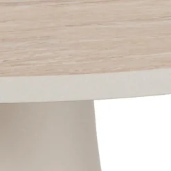 Solvani Salontafel laag Rond Keramiek Lichtbeige 70cm