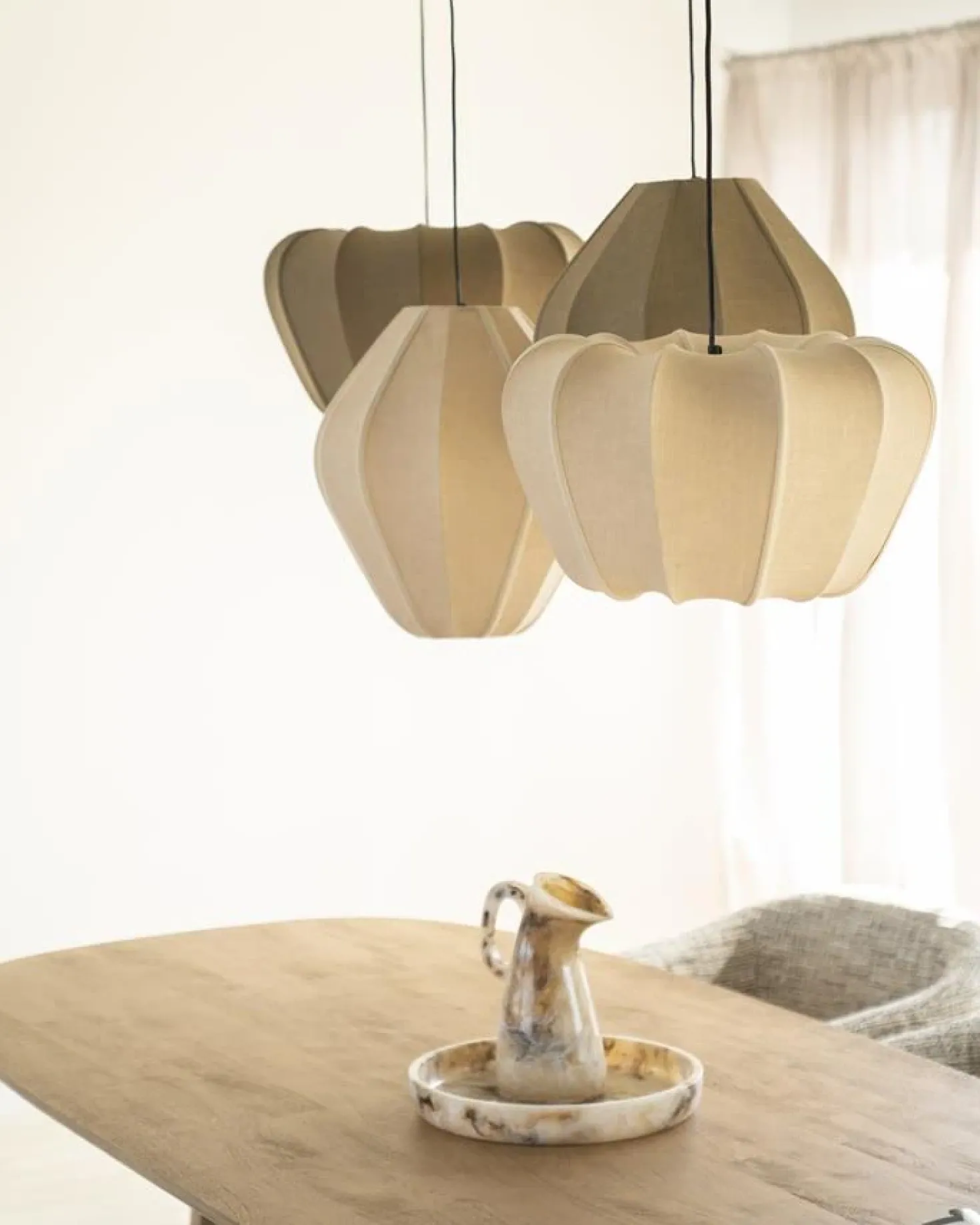 Sora 1-lichts Hanglamp Medium Groen