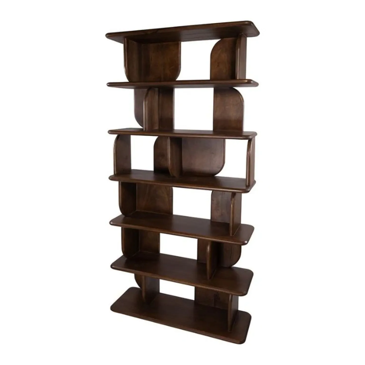 Sorano Boekenkast mangohout Walnoot 90 cm