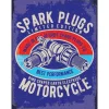 Spark Plugs Motorcycle - metalen bord