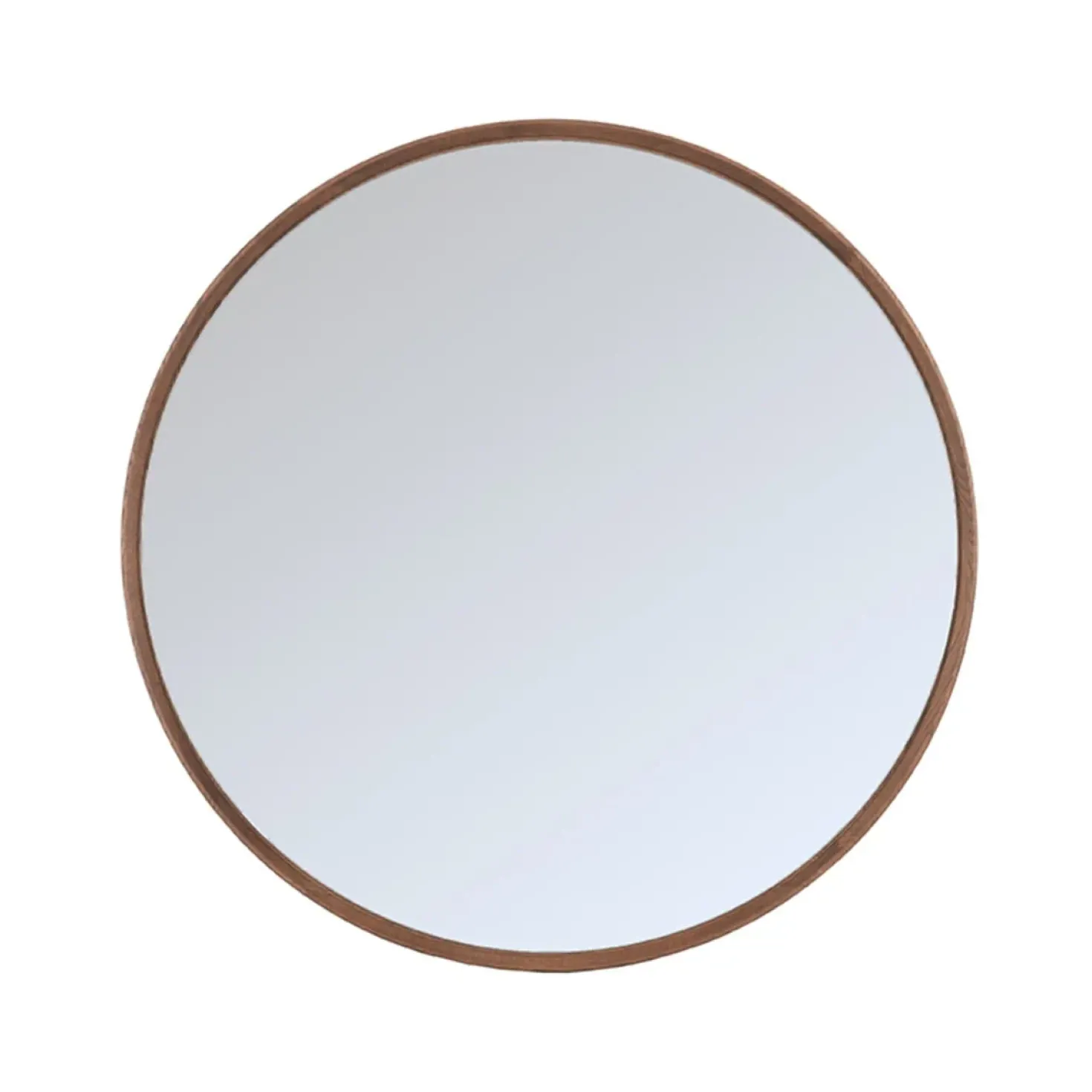 Spiegel Oliva Walnoot rond Eikenhout 110cm