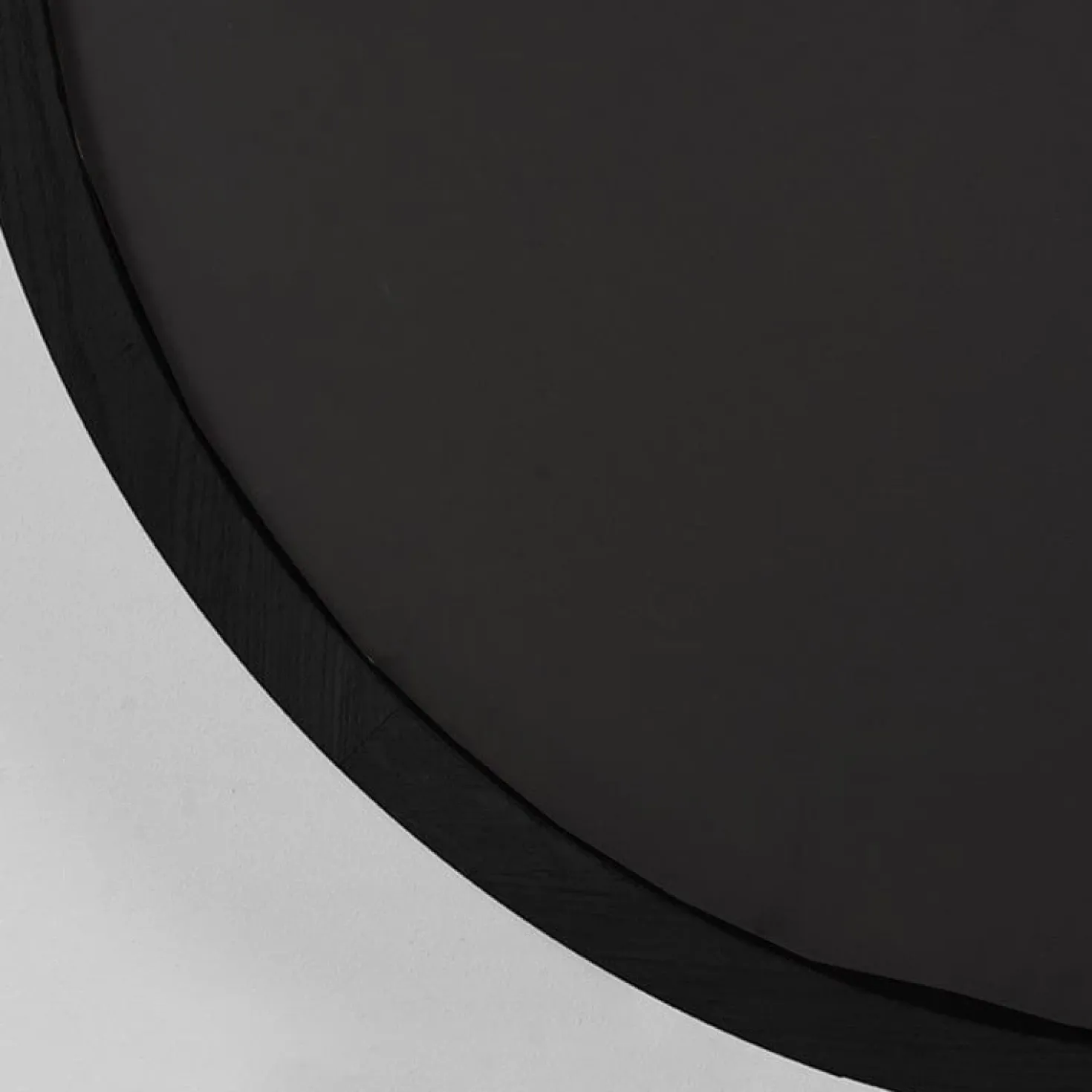 Spiegel Oliva Zwart rond Eikenhout 110cm