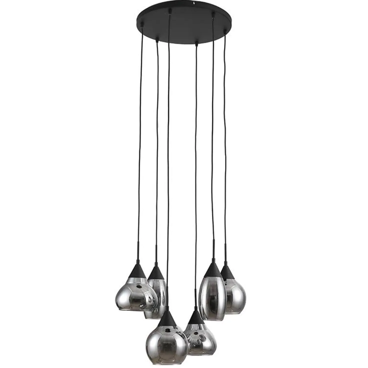 Spix Hanglamp 6-lichts smoke glas