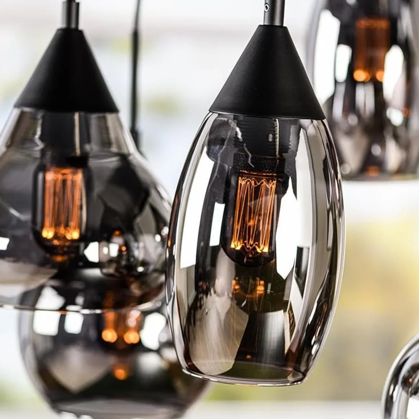 Spix Hanglamp 6-lichts smoke glas