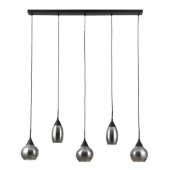 Spix Hanglamp 5-lichts smoke glas