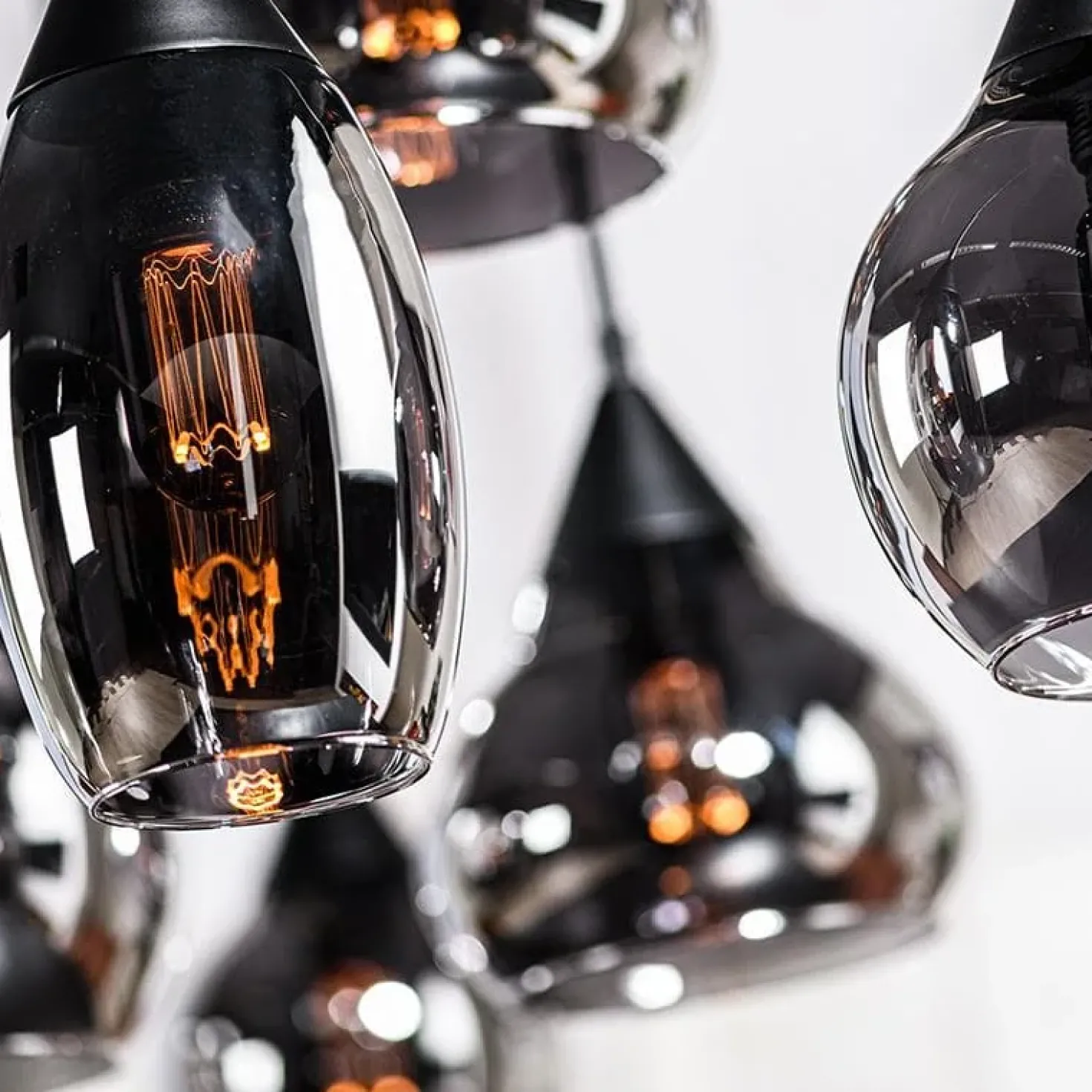 Spix Hanglamp 8-lichts smoke glas