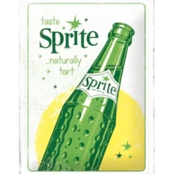 Sprite Bottle - metalen bord