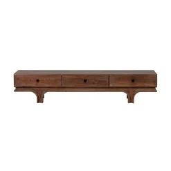 Staes TV Meubel 3 Lades Mangohout Walnoot 180cm