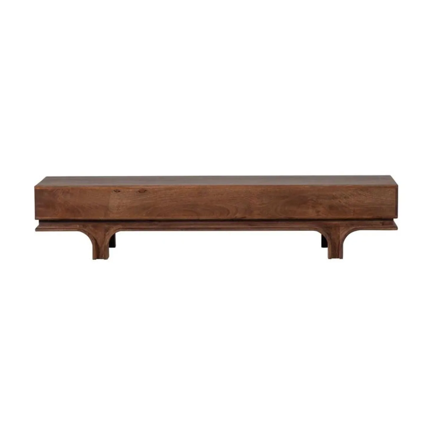 Staes TV Meubel 3 Lades Mangohout Walnoot 180cm