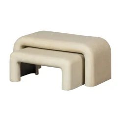 Stani Salontafel set van 2 Betonlook Naturel