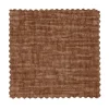 Statement Hocker Chenille Velvet Terra 80cm