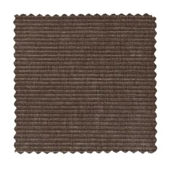 Statement Hocker Ribstof Taupe 80cm