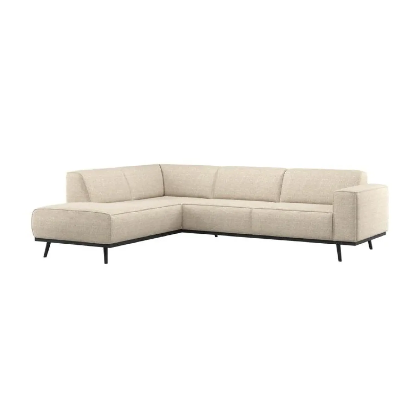Statement Hoekbank Links Beige Melange