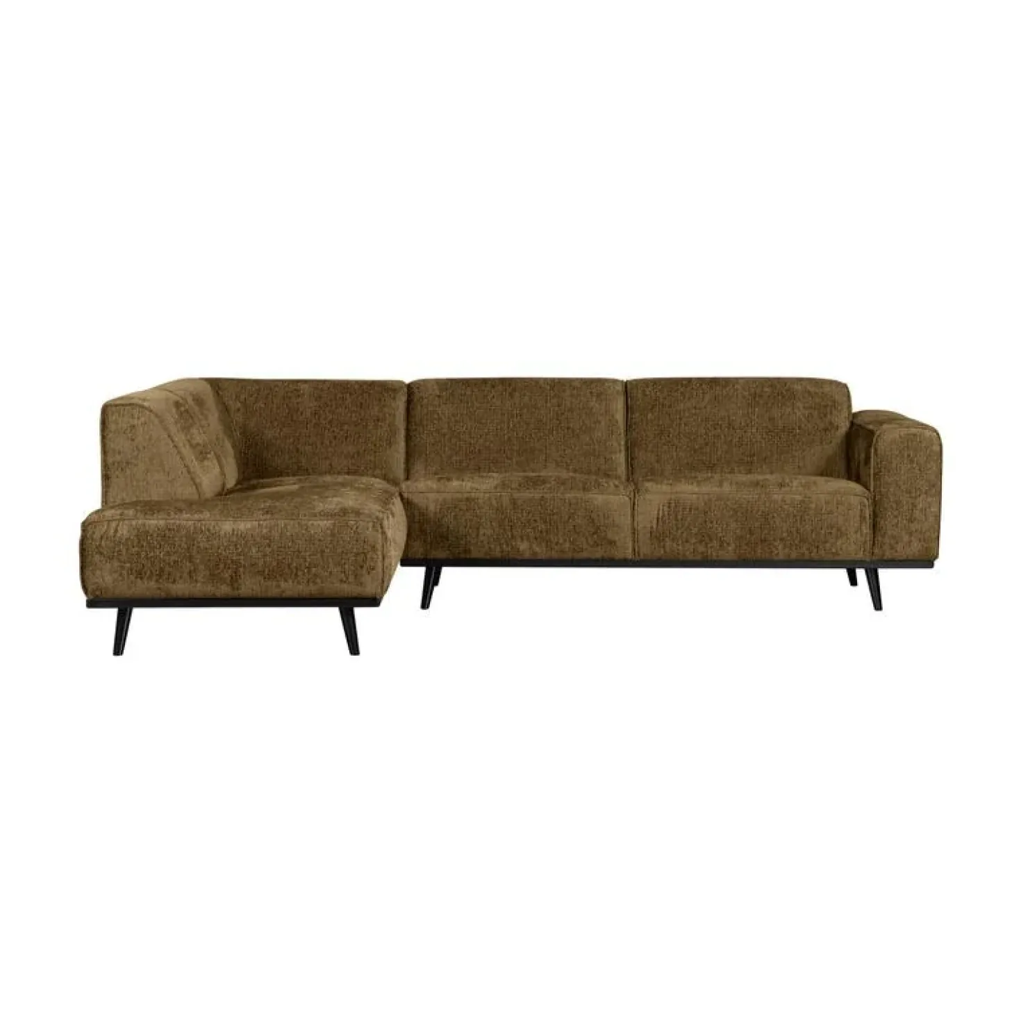 Statement Hoekbank Links Structure Velvet Brass