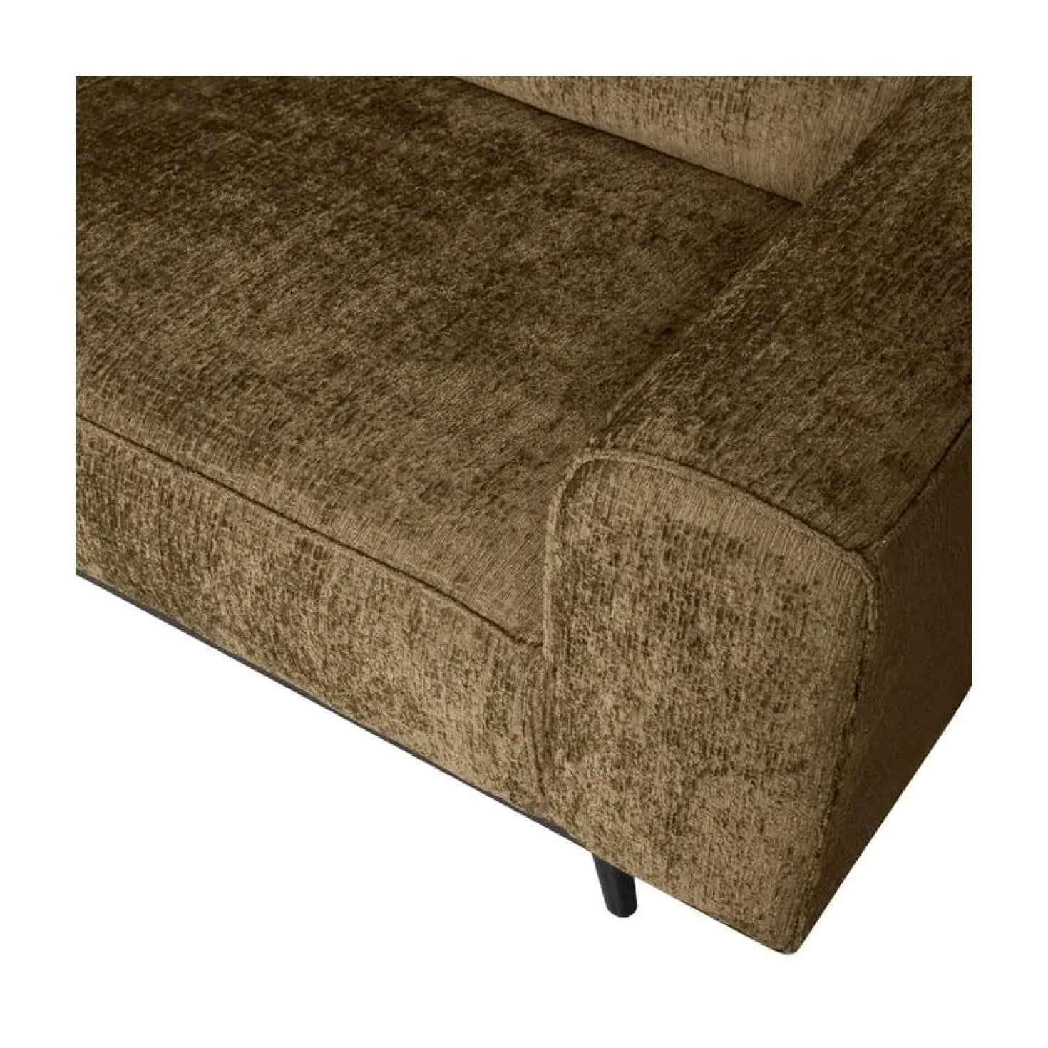 Statement Hoekbank Links Structure Velvet Brass