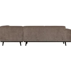 Statement Hoekbank Rechts Ribstof Taupe