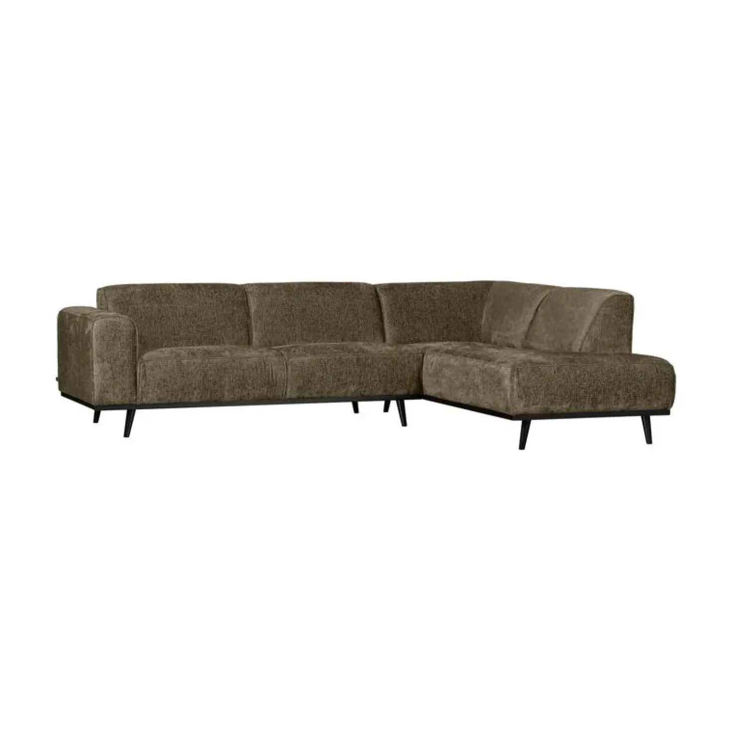 Statement Hoekbank Rechts Structure Velvet Bonsai