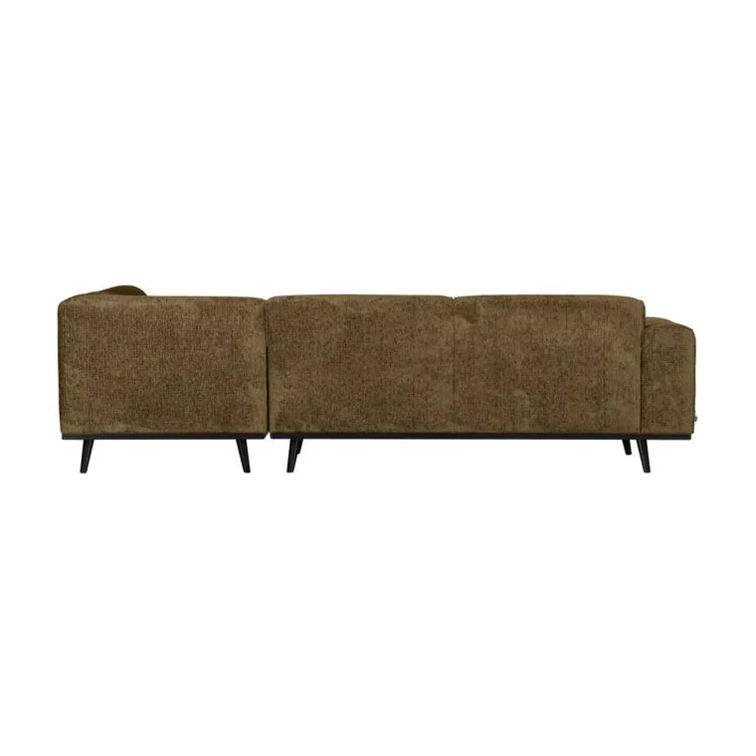 Statement Hoekbank Rechts Structure Velvet Brass