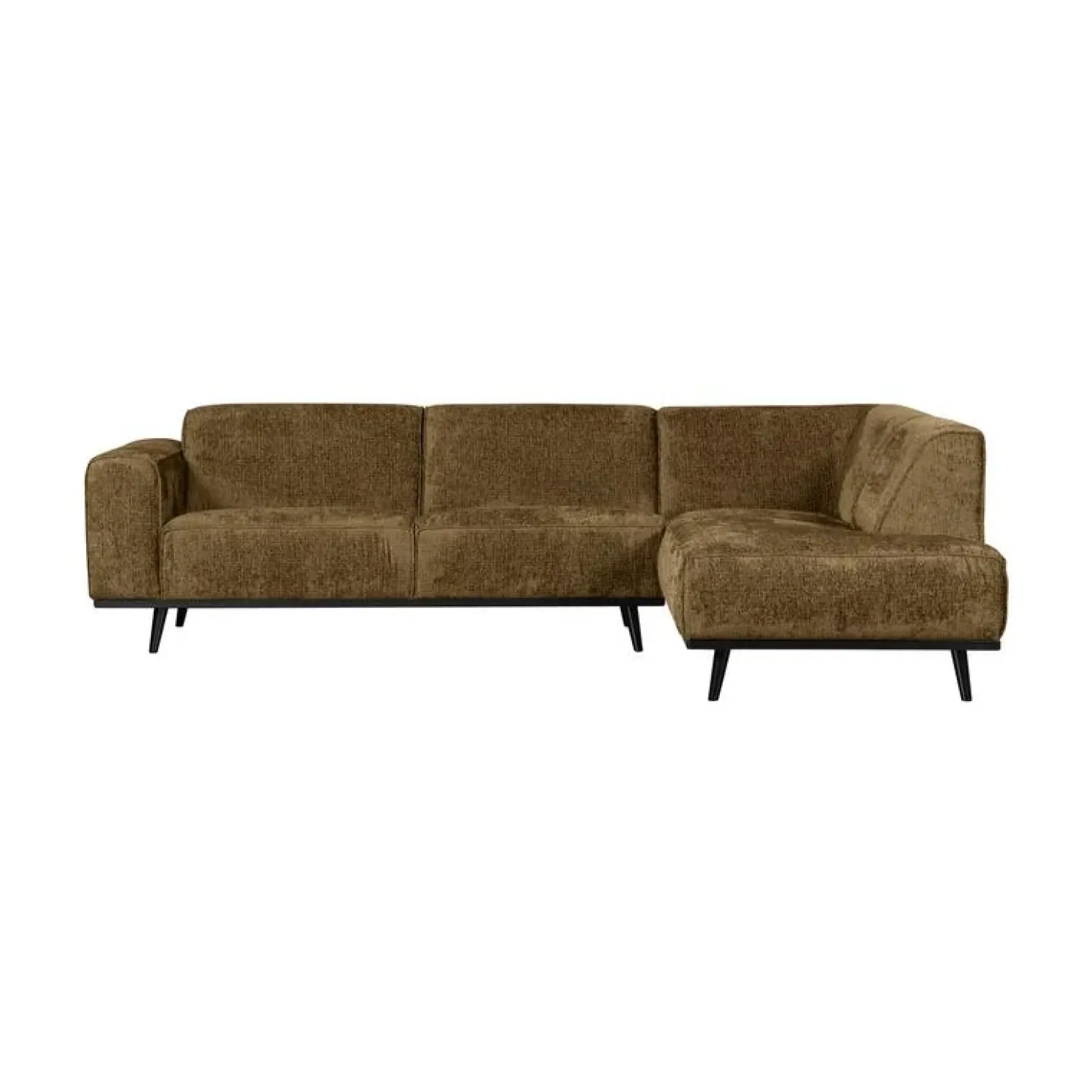 Statement Hoekbank Rechts Structure Velvet Brass