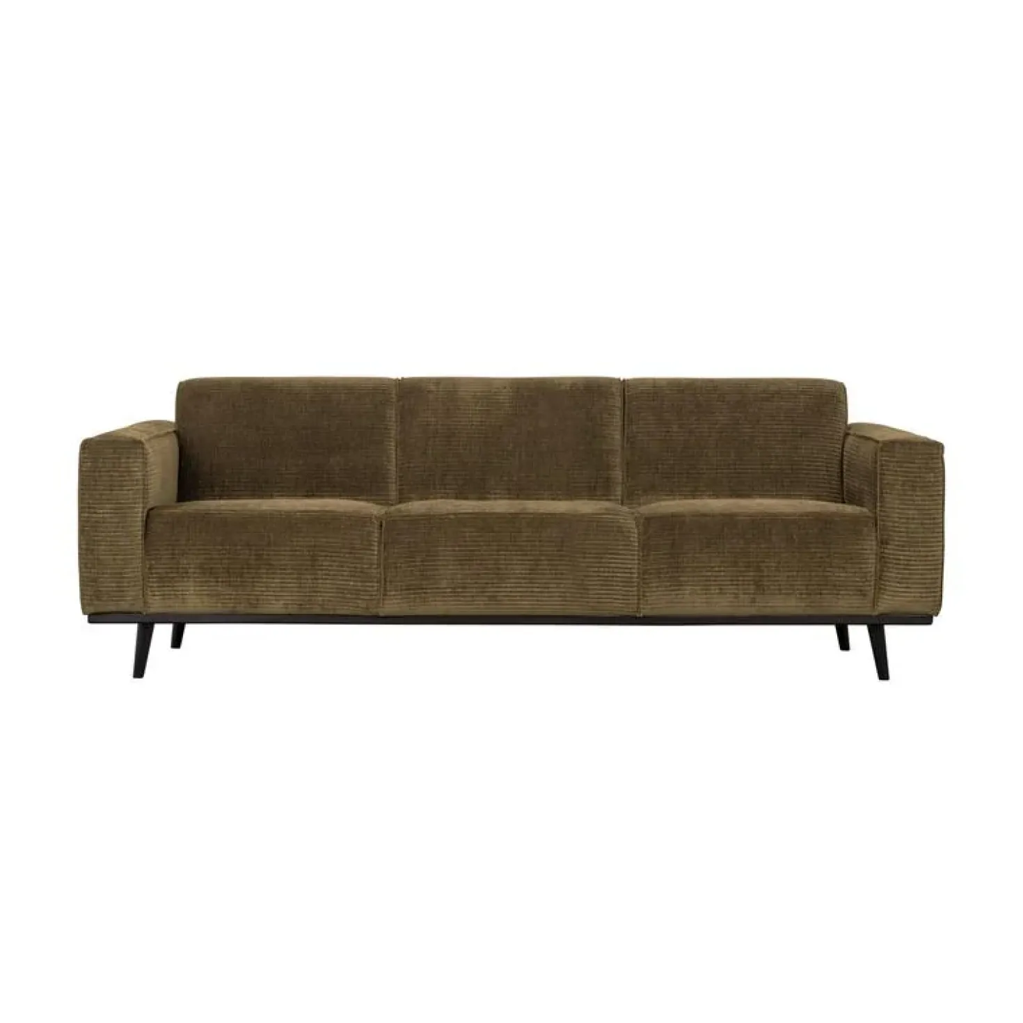 Statement 3-Zits Bank Ribstof Olijfgroen 230cm