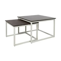 Stella Salontafel set van 2 vierkant Walnoot