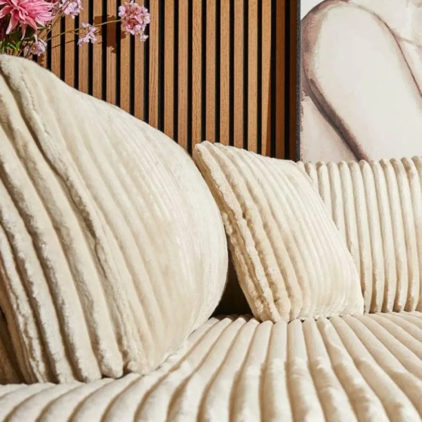 Sterre Hoekbank 2,5 zits + Sofa R Creme zand