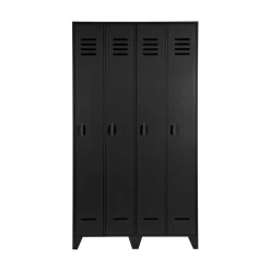 Stijn Lockerkast 2-Deurs Zwart 103cm