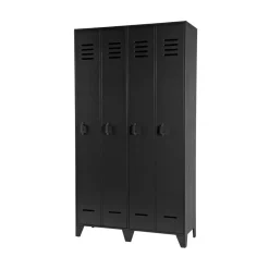 Stijn Lockerkast 2-Deurs Zwart 103cm