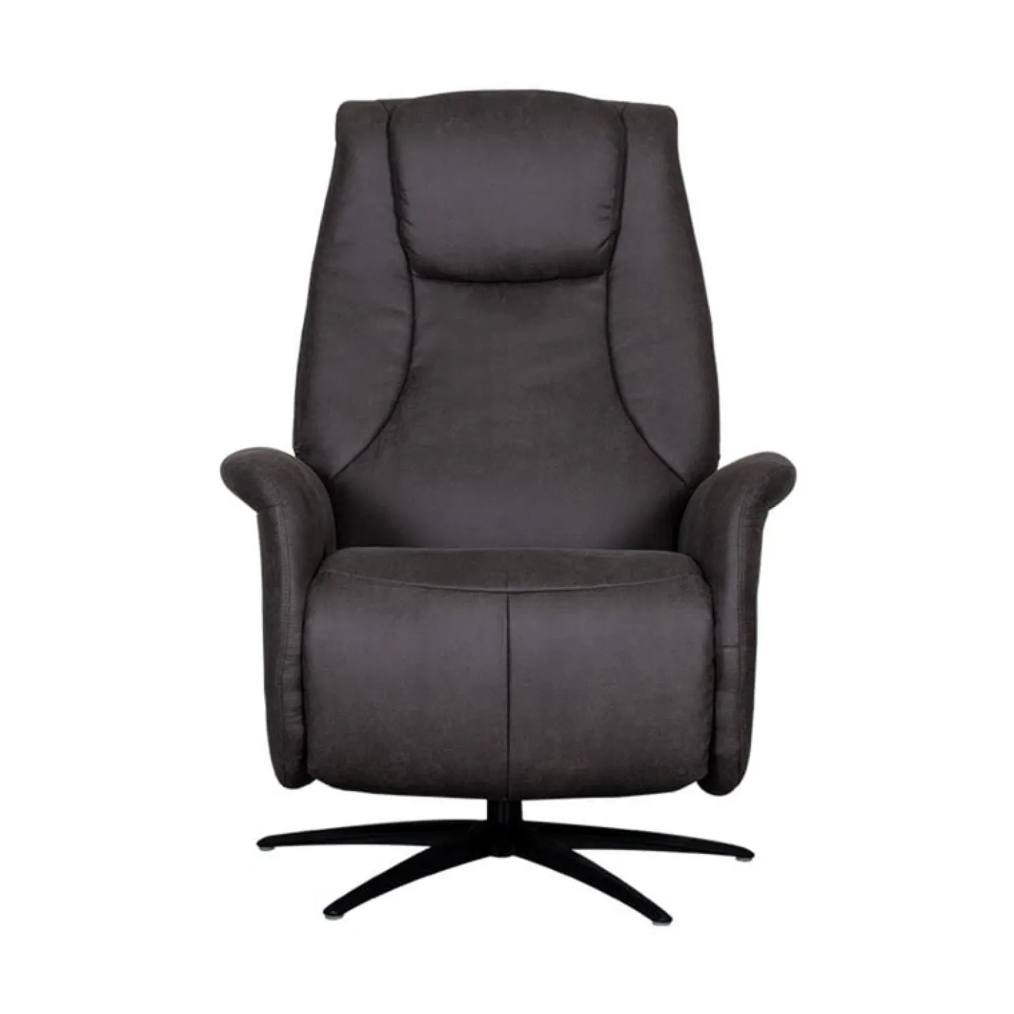 Stockholm Fauteuil Antraciet Microleder Elektrisch