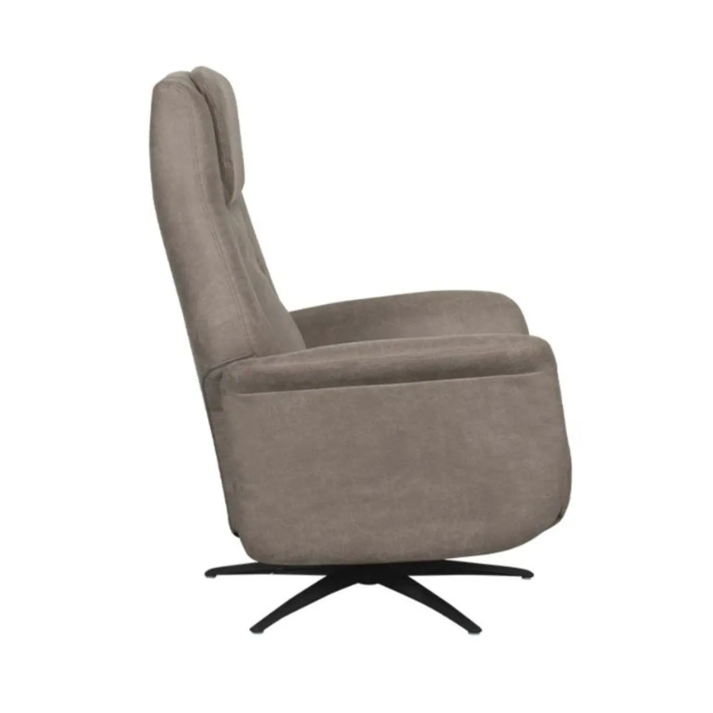 Stockholm Fauteuil Taupe Microleder Elektrisch