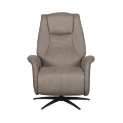 Stockholm Fauteuil Taupe Microleder Elektrisch
