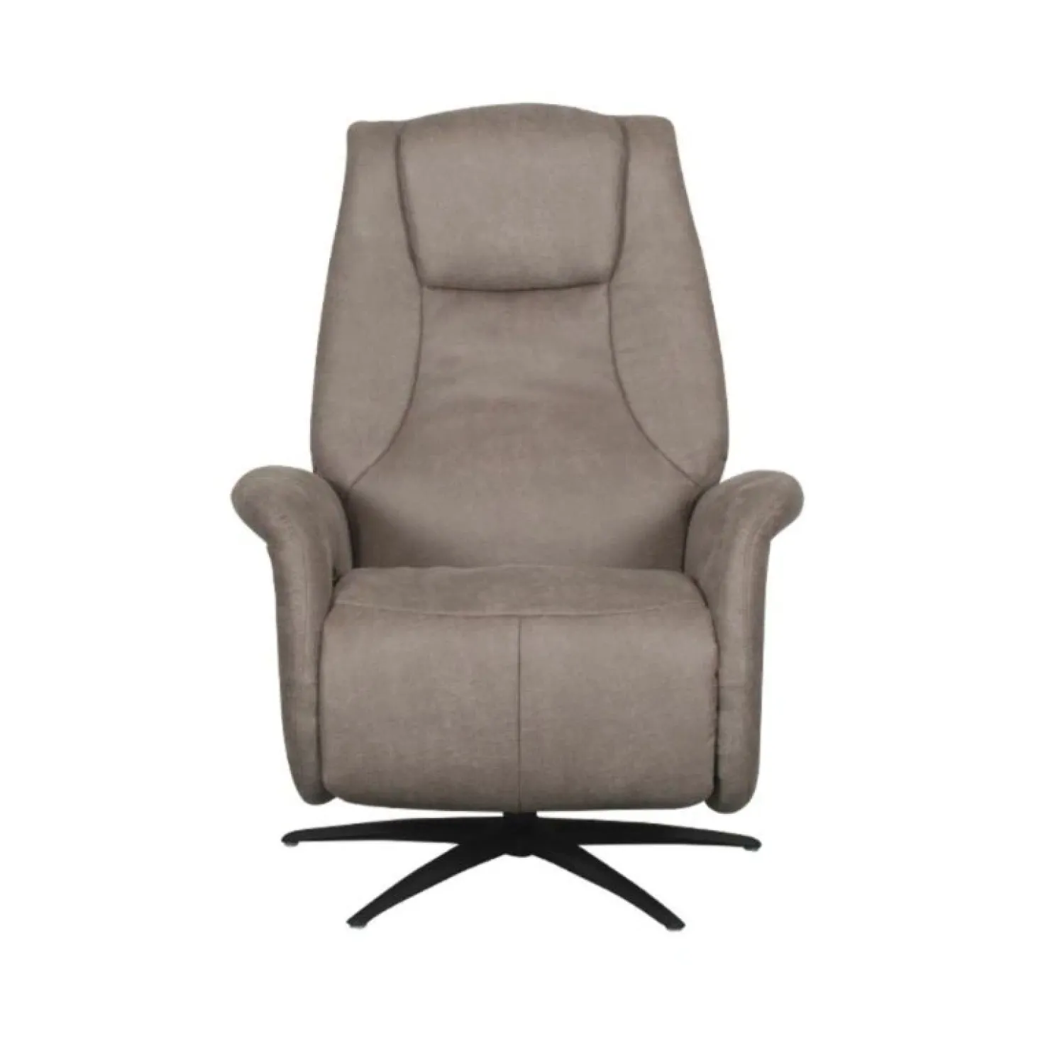 Stockholm Fauteuil Taupe Microleder Elektrisch