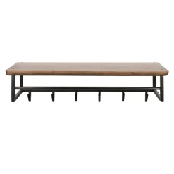 Stockton Kapstok met stang 6 haken Bruin 100cm